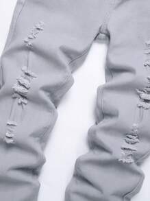 Boys' Ripped Jeans For Big Kids - Light Grey - View 6