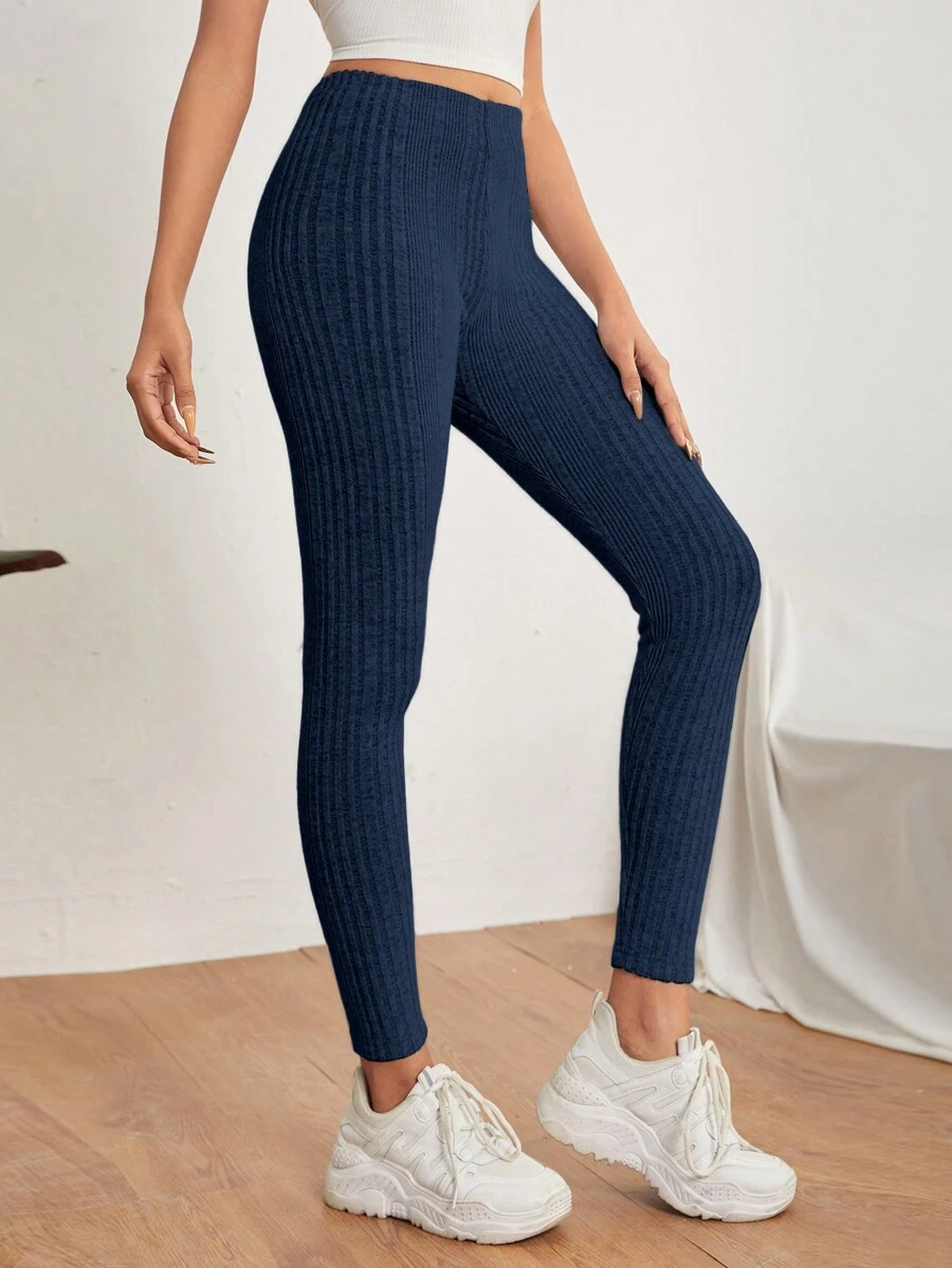 SHEIN PETITE Mallas Interiores De Mujer. - Azul Marino - Ver 1