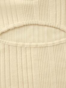 SHEIN Unity 3pcs Cut Out Mock Neck Bodysuit - Multicolor - View 4