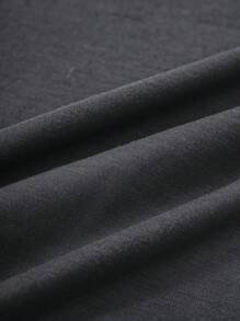 INAWLY 大码卡通文字印花短袖夏季 T 恤 - 深灰色 - 查看 5