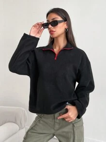 EURMUSE 女款運動衫 - 黑色 - 查看 4