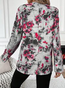 SHEIN LUNE 印花開襟衫西裝外套 - 彩色 - 查看 2