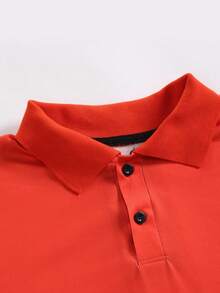 Manfinity Homme 男士字母圖案漸層POLO衫 - 彩色 - 查看 6