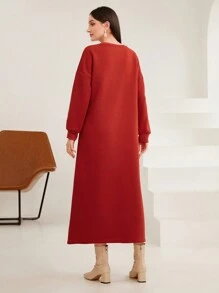 Mulvari 女士配流蘇裝飾的運動衫 - 橘色 - 查看 2