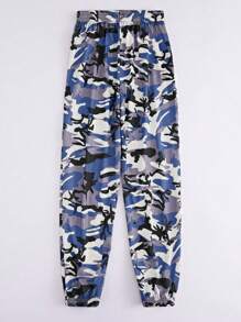 SHEIN Unity 迷彩印花慢跑褲 - 彩色 - 查看 2