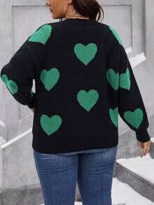 Calvaya Hơn Hình trái tim Thả vai Áo len - Nhiều màu - Xem 2