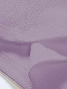 Manfinity Homme Men's Half Zip Polo Shirt With Stand Collar - Purple - View 4