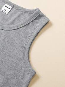 SHEIN Vintaside Kids 3 Stücke/set Rundhals Weste Für Kleine Jungen
