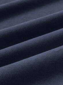 男款羽毛印花短袖 T 卹 - 藏蓝色 - 查看 4