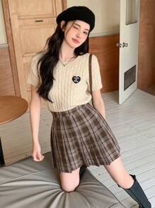 DAZY 女式格子裙秋季