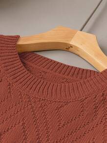 SHEIN LUNE 女士毛衣裙 - 紅色 - 查看 3