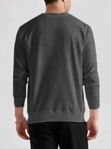 Men's Crewneck Sweatshirt - Dark Grey - View 2