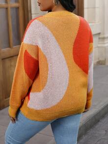 Calvaya 大碼毛衣 - 彩色 - 查看 2