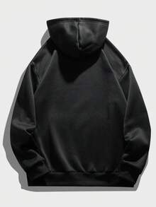 Nam In Lông cừu Hoodie - màu đen - Xem 2