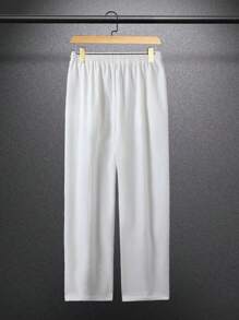 Manfinity Roghcode Loose Fit Men's Cross Print Casual Sweatpants - White - View 2