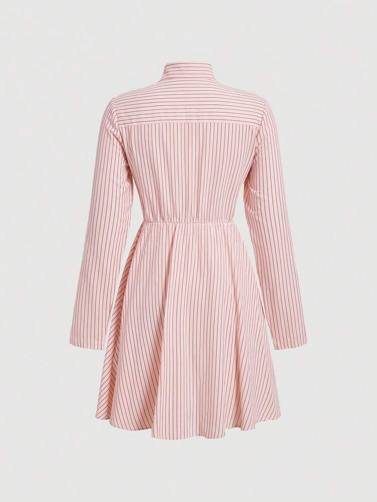Women's Striped Shirt Dress