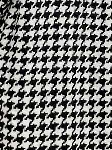 Chiquease Houndstooth Print Lapel Neck Overcoat - Apricot - View 7