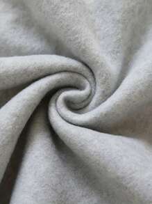 Flirla 圣诞印花落肩保暖运动衫，适合冬季 - 黑色 - 查看 3