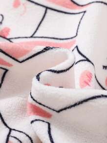 嬰兒女童貼身可愛兔子印花兩件套裝 - 彩色 - 查看 3