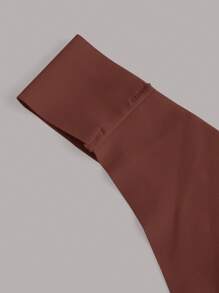 Ocili Leisure Solid Seamless Low Rise Brief Back Side Seams - Coffee Brown - View 7