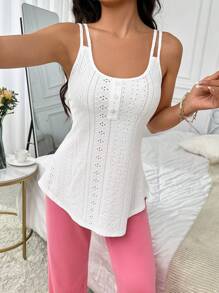 Của phụ nữ Áo ba lỗ Nhà  Mặc Áo - trắng - Xem 6