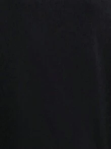 SHEIN LUNE Women's Leopard Print Heart Pattern Long Sleeve Sweatshirt - Black - View 3