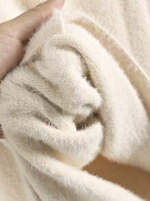 GIGOGOU 秋冬保暖女士针织毛衣套装+运动裤 - 杏色 - 查看 9