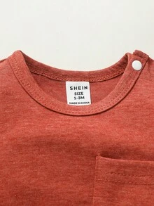 SHEIN Vintaside Kids 3入組寶寶純色連身衣 - 彩色 - 查看 6