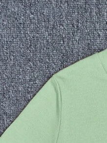 夏季圓領短袖休閒 'young Boy' 字母印花t恤 - 薄荷綠 - 查看 3