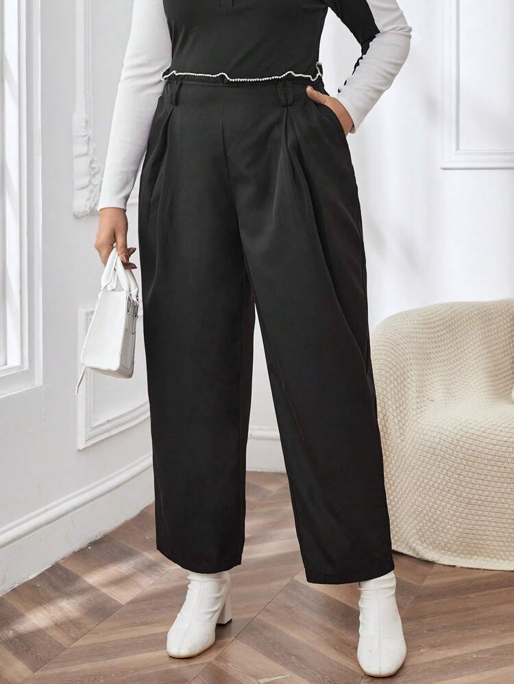 Women's Plus Size Pocketed Pants