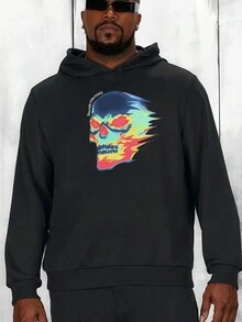 Manfinity LEGND Sudadera Con Capucha Para Hombres - Negro - Ver 1