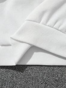 SHEIN 男童鳄鱼纹卫衣 - 藍色 - 查看 3