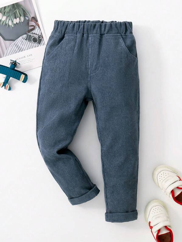 Souflis Souflis Young Boy Slant Pockets Pants Chic Outfits For Autumn/Winter