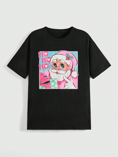 Karorine Camiseta De Mujer Con Diseño De Impresión Navideña