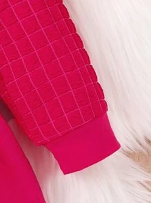 Baby Girls' Cute Letter Print Dress - Hot Pink - View 4