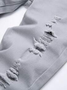 Boys' Ripped Jeans For Big Kids - Light Grey - View 4