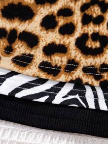 3pcs Young Girl Vintage And Simple Knitted Sleeveless Tank Top For Street Fashion - Black - View 4