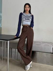 DAZY Slant Pocket Jeans - Coffee Brown - View 3