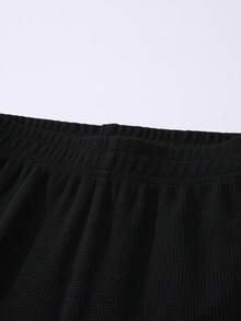 男士字母條紋立領拉鍊夾克和褲子 - 灰色 - 查看 4