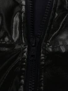 Manfinity BRENVOR Luźny męski płaszcz z kapturem i kieszeniami ukośnymi, na jesień i zimę, kilka rzeczy