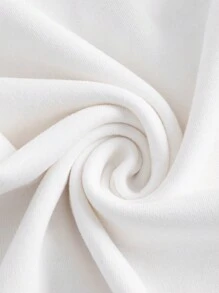 Willy Wonka and the Chocolate Factory X SHEIN Letter & Figure Graphic Split Thigh Dress