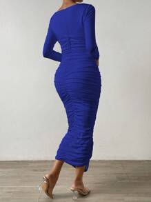 Chiquease Women's Blue Dress - Royal Blue - View 2