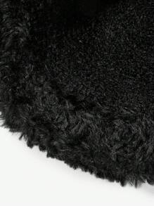 SHEIN ICON Women's Bucket Hat For Daily WearStreet,School - Black - View 6