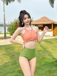 DAZY 两件套比基尼套装夏季海滩 - 彩色 - 查看 1