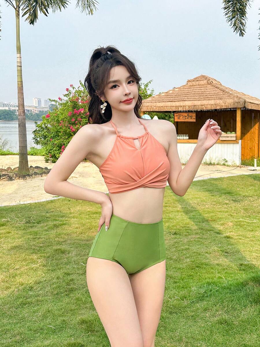 DAZY 两件套比基尼套装夏季海滩 - 彩色 - 查看 1