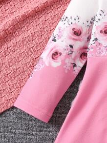 SHEIN Cô Gái Trẻ In hoa Đầm - Nhiều màu - Xem 6