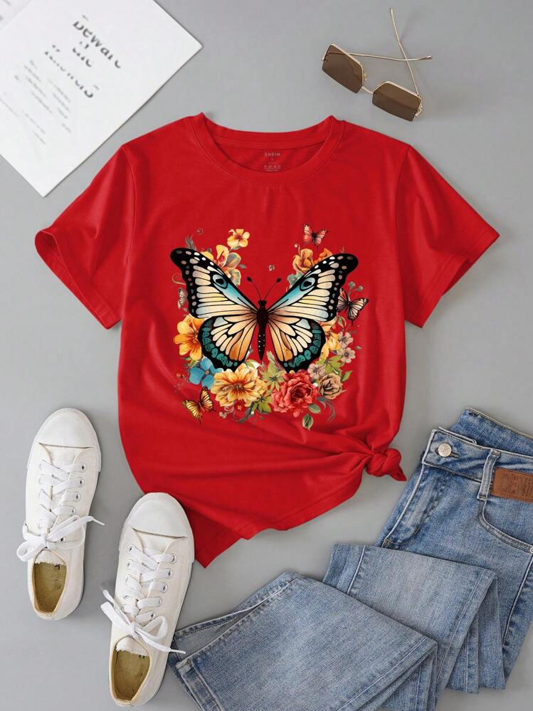 シヌーン★Butterfly Frill T-Shirts★バタフライ フリルTシャツ 韓国sinoon シヌーン】Butterfly Frill T-Shirts (sinoon/T