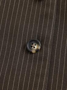 GENTILAND 男士條紋印花西裝背心 - 棕色 - 查看 4