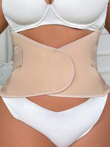 加大號實心透氣腰部訓練器 - 杏色 - 查看 3