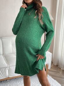 SHEIN 孕婦連身裙 - 綠色 - 查看 1